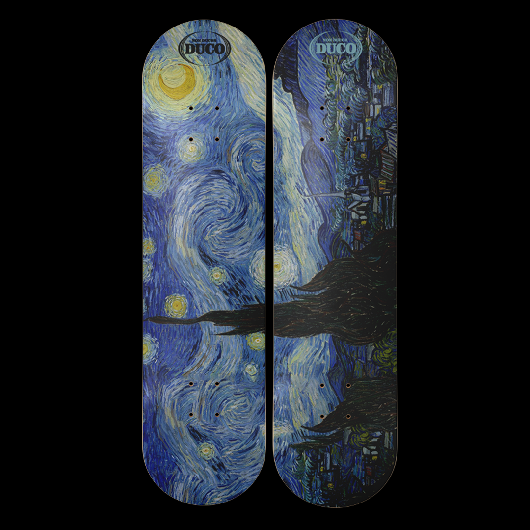 Duco Skateboard- Starry night