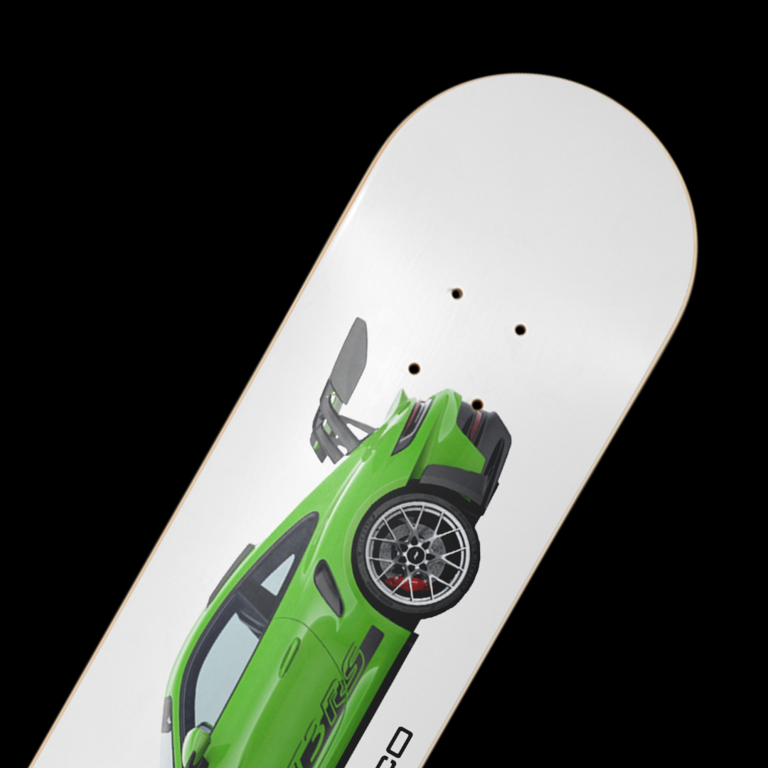 Duco Skateboard- Porsche 911 GT3 RS Green