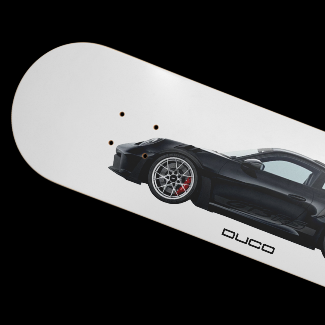 Duco Skateboard- Porsche 911 GT3 RS Black