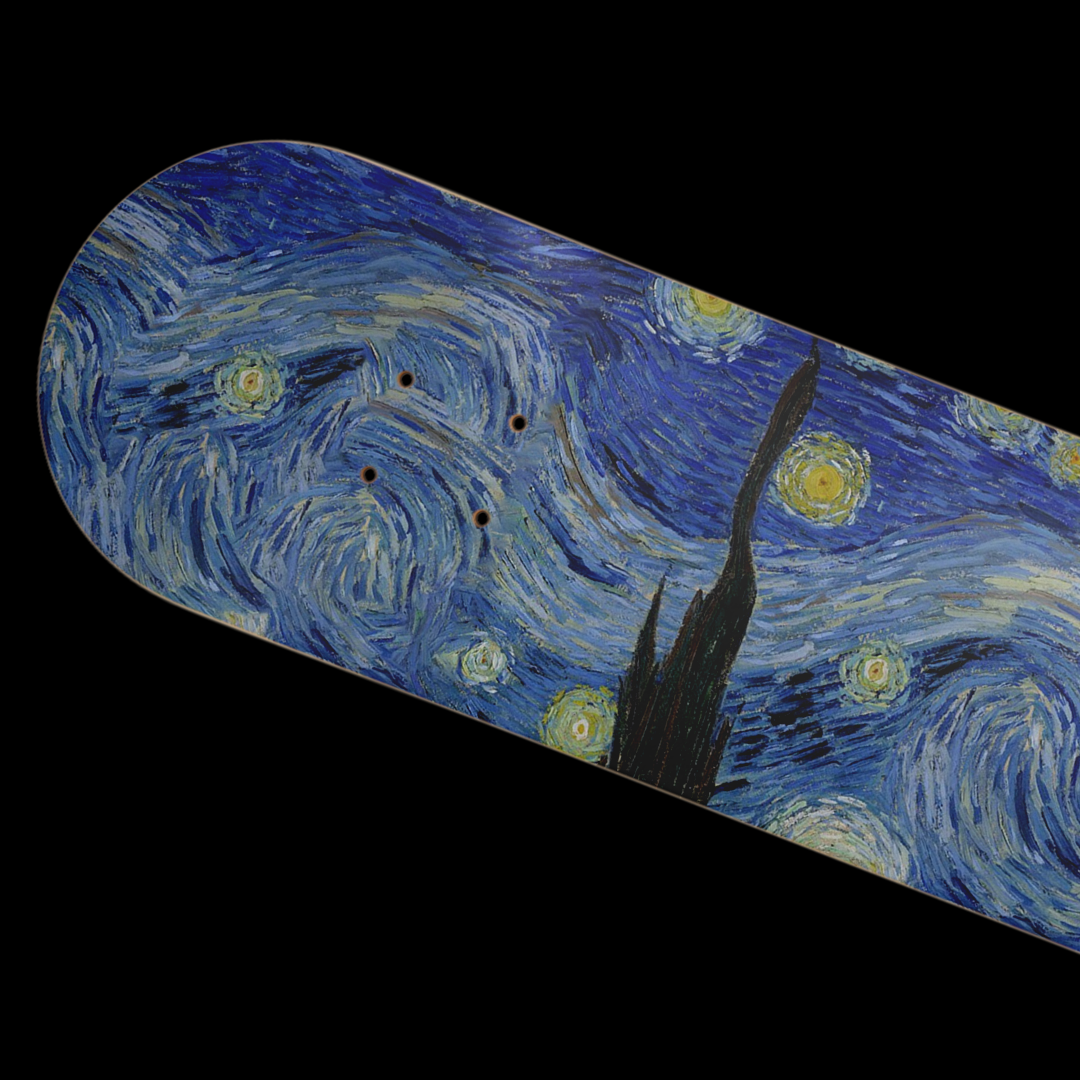 Duco Skateboard- Starry night
