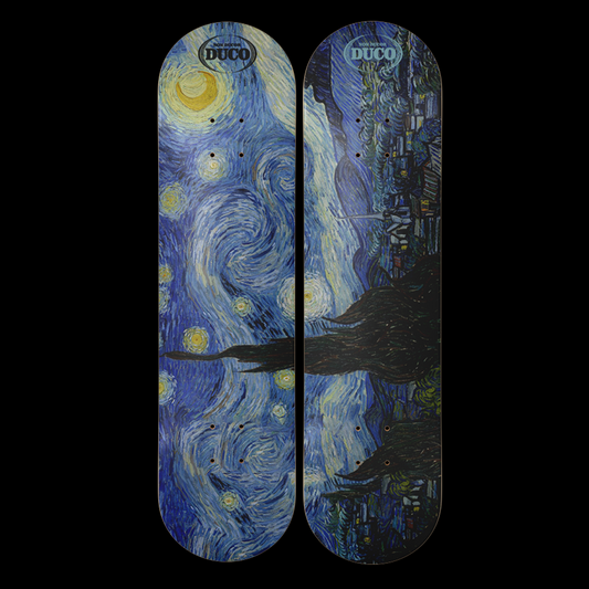 Duco Skateboard- Starry night