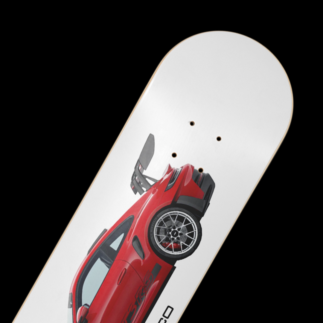 Duco Skateboard- Porsche 911 GT3 RS Guards Red