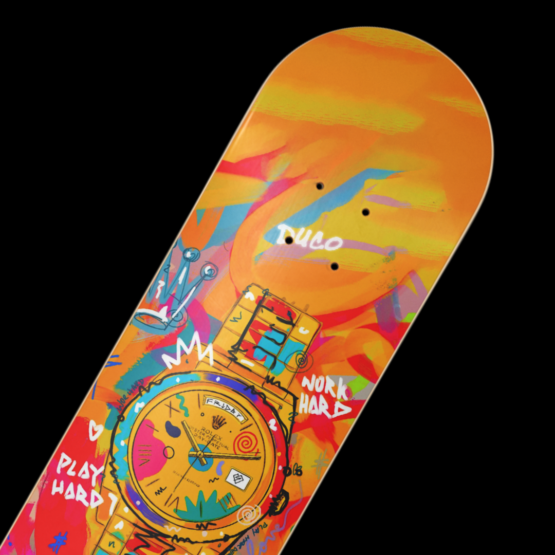 Duco Skateboard- Orange Rolex