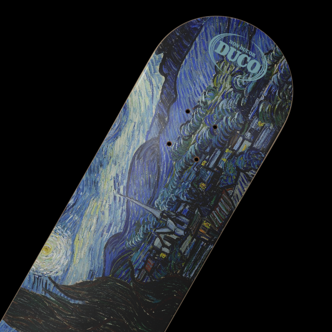 Duco Skateboard- Starry night