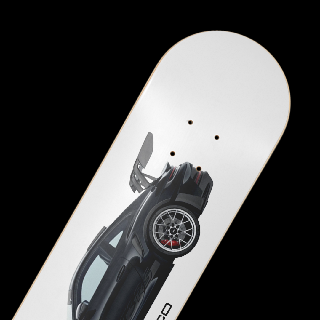 Duco Skateboard- Porsche 911 GT3 RS Black