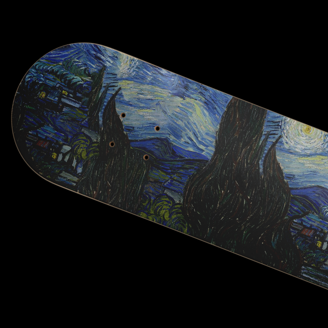 Duco Skateboard- Starry night