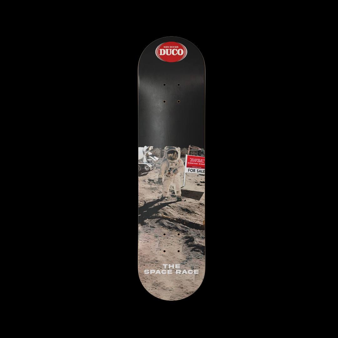 Duco skateboard- The Space Race