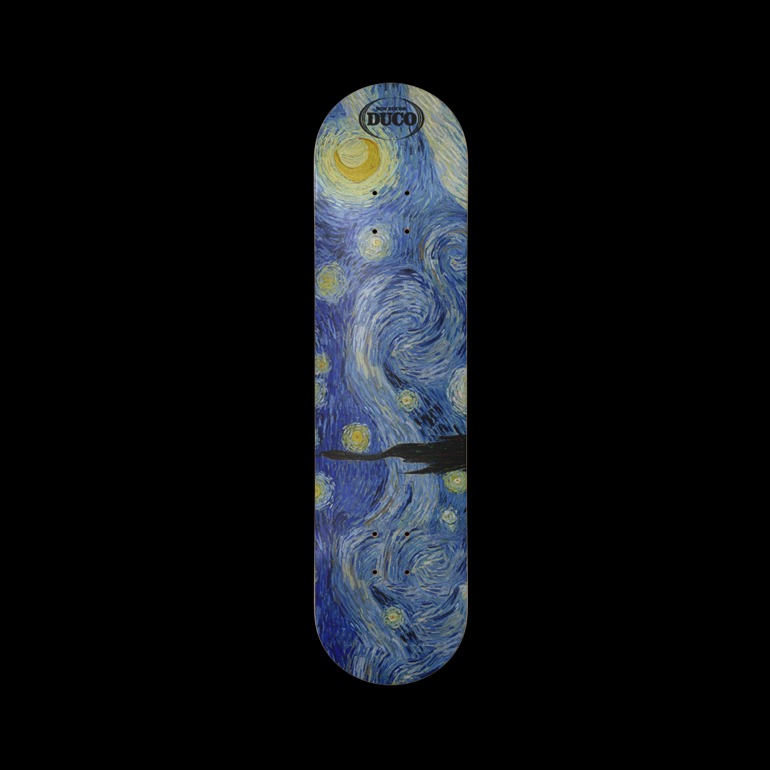 Duco Skateboard- Starry night